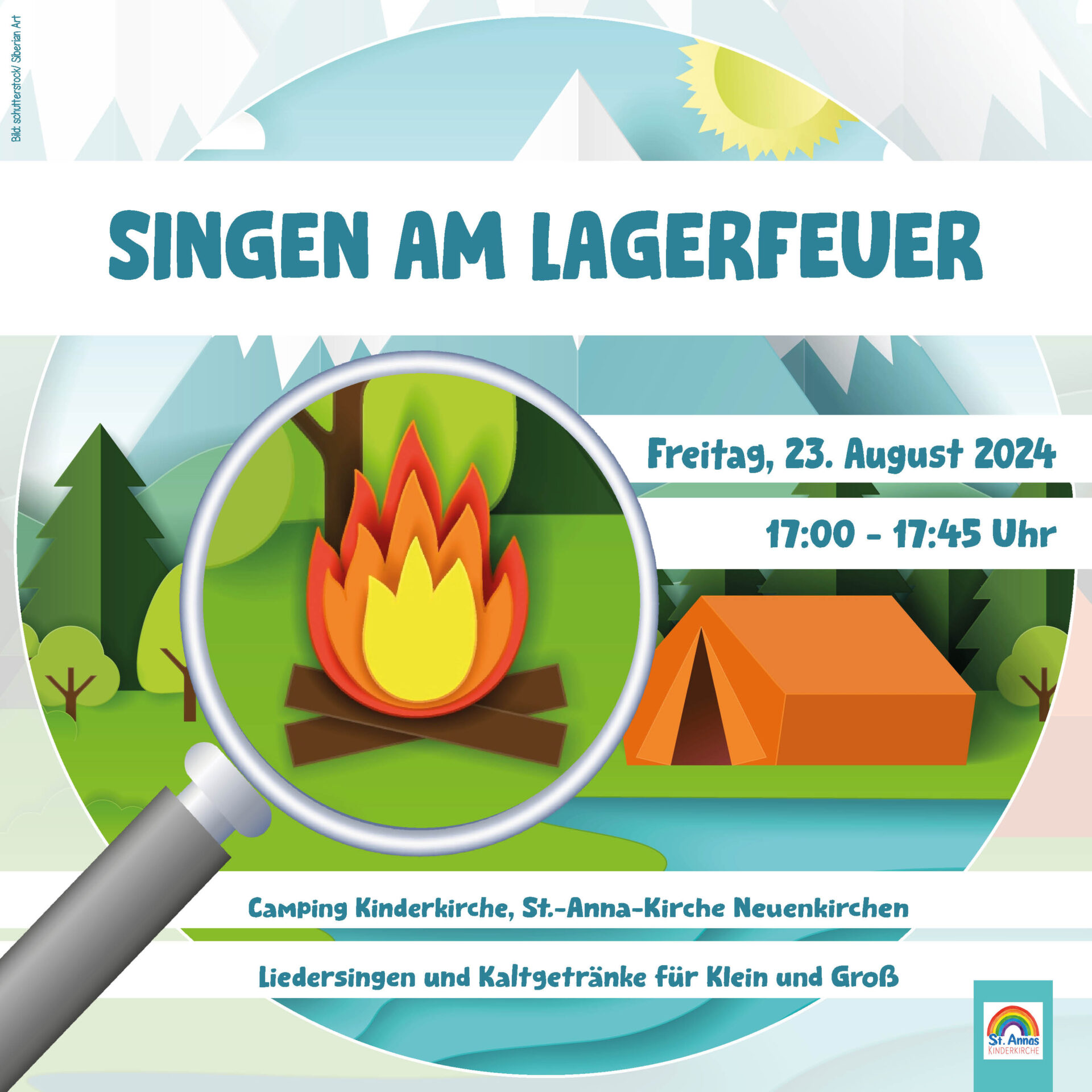 Singen am Lagerfeuer_Camping Kinder Kirche_ohne Anja